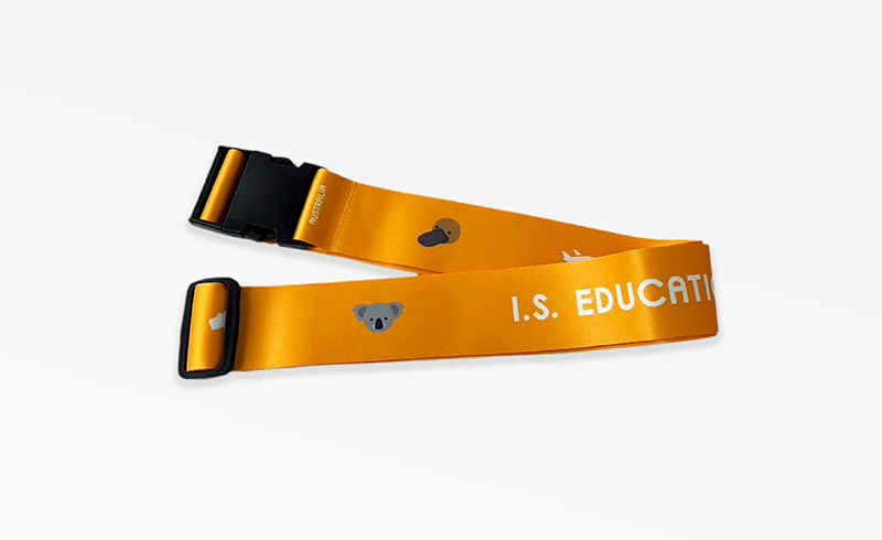 【I.S. Education】行李束帶（黃色）